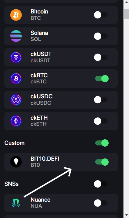 Enable Token